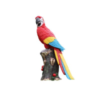 Outdoor Fiberglass Parrot Sculpture for Garden and Landscape Decoration