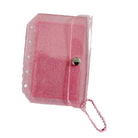 Glitter M5 Loose-Leaf Card Holder & Coin Pouch with Chain