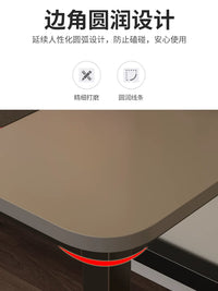 Modern Home Office Gaming Desk with Sturdy Metal Legs, Computer Study Writing Table