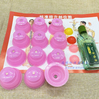 Silicone Cupping Therapy Set for Body Massage and Joint Pain Relief, 12-Piece Vacuum Cupping Kit for Adults and Children