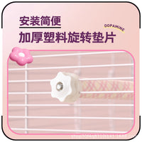 Parrot Frosted Perch with Grinding Stick and Feeder for Cockatiels Budgies Lovebirds