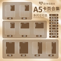 SINGBA A5 Photocard Album Refill Pages for 3-inch, 4-inch, 5-inch, 6-inch Photos & Instax Wide
