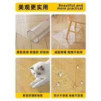 Transparent PVC Floor Protector Mat for Hardwood Floors and Computer Chairs, Waterproof and Odorless