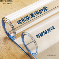 Clear PVC Floor Mat for Chair, Living Room, and Entryway - Non-Slip, Waterproof, and Floor Protective