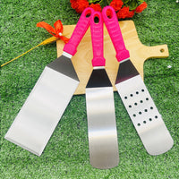 Outdoor BBQ Griddle Spatula Set - Teppanyaki Food Flipper Kit