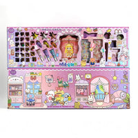 80cm Guka Quiet Book Scene Set for Girls - Creative DIY Craft Kit