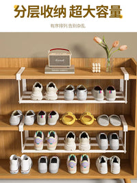Retractable Under-Shelf Shoe Rack Organizer for Cabinets and Wardrobes, Space-Saving Storage Shelf