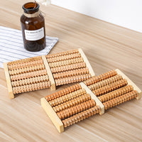 Wooden Foot Massager Roller for Acupressure and Reflexology