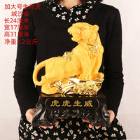 Large Chinese Zodiac Animal Figurine, Resin Gold Sand Craft for Home Decor and Gifts