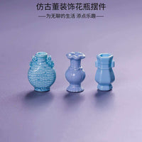 Miniature Resin Ancient Style Decorative Vases for Micro Landscape & Dollhouse Decor