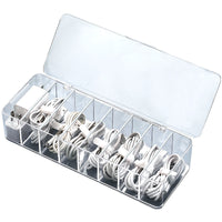 Desktop Cable Management Box with Compartments for Charging Cords
