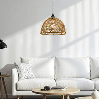 Handwoven Rattan Decorative Lampshade for Pendant Lights - European Style
