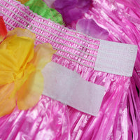 Halloween Hawaiian Hula Skirt Costume Set with Garlands for Kids, 30cm Length