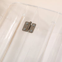 Dustproof Acrylic Jewelry Organizer with Door for Necklaces, Earrings, and Bracelets