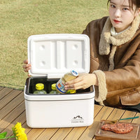 Portable Insulated Cooler Box for Camping, Picnics, and Food Preservation