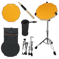 12-inch Silent Drum Practice Pad Kit with Stand for Beginners