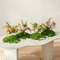 Mini Artificial Flower Moss Landscaping Tabletop Decoration Ornaments for Commercial Booth DIY Micro Landscape