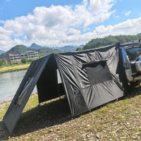 Car Side Awning Tent for Camping, 3-5 Person Outdoor Vehicle Rooftop Tent with Sunshade