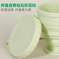 Collapsible Silicone Travel Cup - 200ML Portable Food-Grade Coffee Tea Mouthwash Mug
