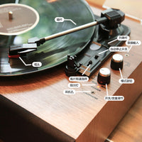 Integrated Vinyl Record Player Creative Birthday Gift Retro Bluetooth Speaker Living Room Phonograph LP Art