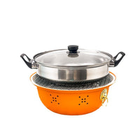Portable Stainless Steel BBQ Grill Pan for Outdoor Camping and Home Use