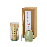 Matcha Bowl Set with Whisk and Stand, Ceramic Japanese-Style Tea Ceremony Kit