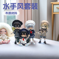 OB11 Doll Sailor Uniform Outfit for 1/12 BJD Dolls