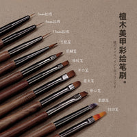 Professional Nail Art Brush Set for Detailing, Striping, Gradients, and French Manicures