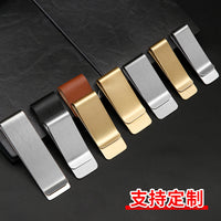 Vintage Metal Pen Clip for Notebooks and Planners, Multi-purpose Brass/Stainless Steel Holder