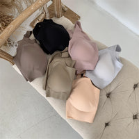 Cloud Latex Wireless Bra for Women, Seamless Gather Comfort Vest Style Maternity Sports Underwear