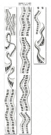 Basic Frame Washi Tape for DIY Crafts and Decoration, 5m Length