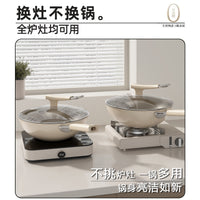 Titanium Ceramic Nonstick Wok with Lid and Accessories
