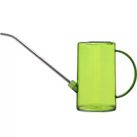 Transparent Plastic Watering Can with Stainless Steel Spout, Small Capacity for Indoor Plants