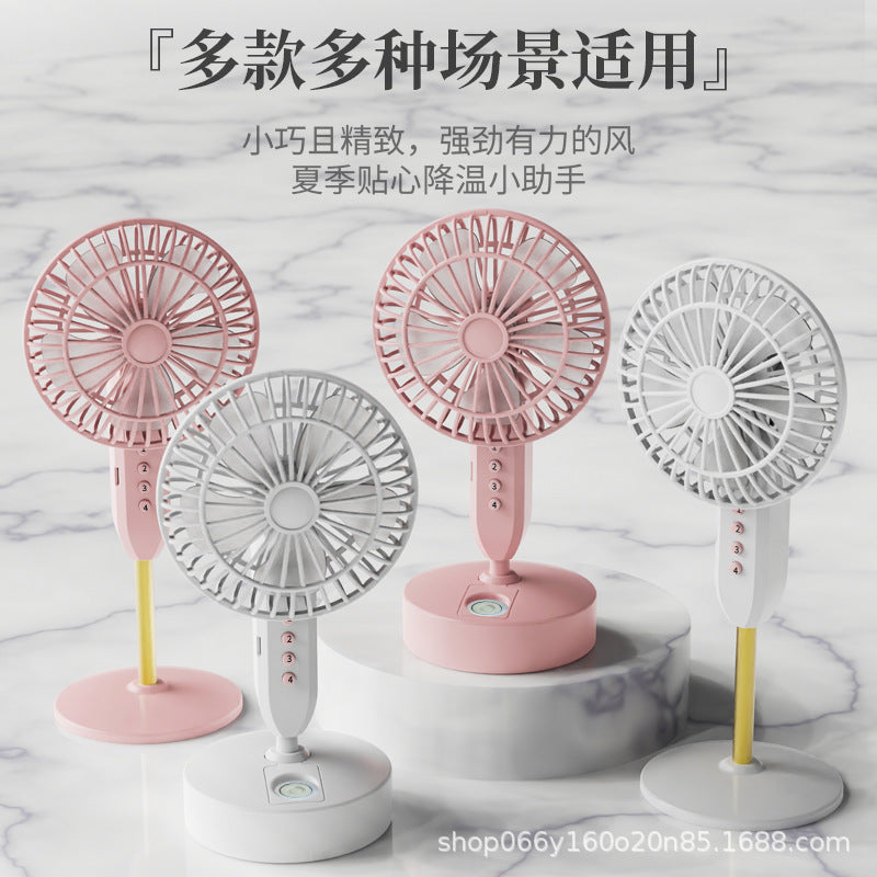 USB Rechargeable Desktop Mini Fan with Strong Airflow for Home, Office, Dormitory