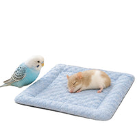 Reversible Plush Pet Mat for Small Animals - Hamster, Parrot, Universal Four Seasons