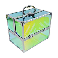 Portable Acrylic Makeup Organizer Box for Nail Art, Beauty, Hairdressing, and Tattoo Tools
