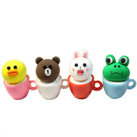 Kids' DIY Ultra-Light Clay Miniature Animal and Plant Pot Craft Kit