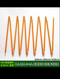 Portable Aluminum Tent Poles for 2-4 Person Tents, Folding Support Rods
