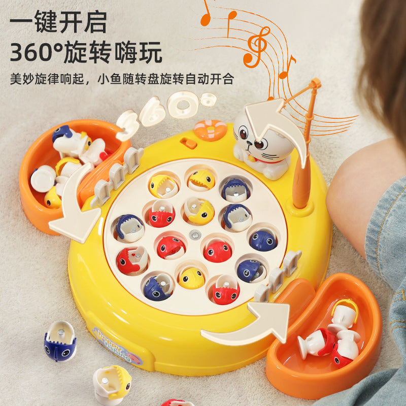 Magnetic Fishing Game Toy for Toddlers 1-3 Years Old, Educational Brain Development Gift