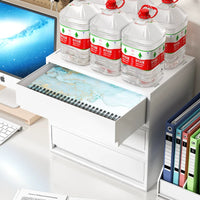 Desktop A4 File Drawer Storage Box with Wheels, Thickened Office Under-Desk Organizer