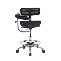 Ergonomic Dental Chair with Breathable Mesh Back and Adjustable Height for Clinic
