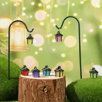 Luminous Lantern Micro Landscape Ornament for Succulent Planters and DIY Gardening