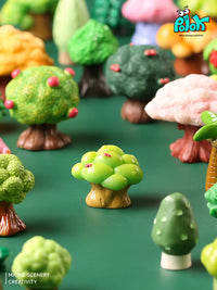 Miniature Forest Tree Blind Bag Figurines for DIY Micro Landscape Decor