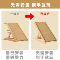 Pet Stairs for Cats and Dogs, Non-Slip Wooden Ramp for Small and Elderly Pets, Bedside Sofa Ladder