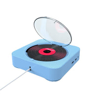 Bluetooth Wall-Mountable DVD Player with Retro Vinyl Record Player & MP3 Radio Speaker