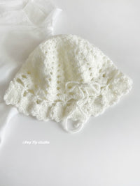 Feytiy Vintage Hand-Crocheted Knitted Scarf and Hat Set for Autumn/Winter
