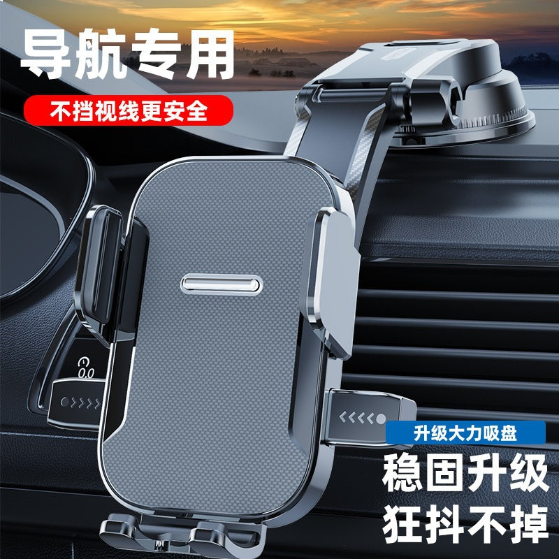 Foldable Rotating Car Phone Holder for Dashboard & Air Vent - Heat Resistant Adhesive Suction Cup Mount