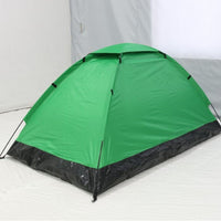 Single-Layer Fiberglass Pole Outdoor Camping Tent for Hiking Fishing