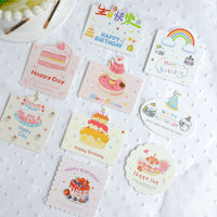 Cute Design Happy Birthday Handheld Sign Flower Bouquet Card DIY Florist Material