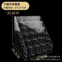 Multi-Tier Card Display Stand for Board Games and Collectibles, Large Capacity Organizer with Multiple Compartments